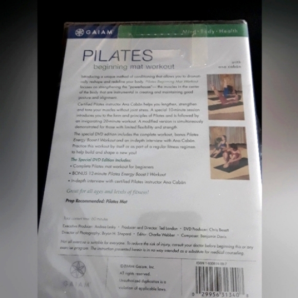 Pilates Beginning Mat Work Out DVD -New + Sealed - Picture 3 of 3